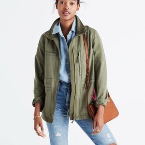 Madewell Fleet Jacket in Olive Size Small